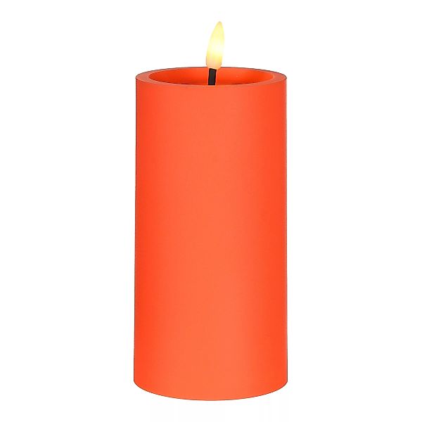 LED Outdkerze SHINY WAX ca15cm, orange günstig online kaufen