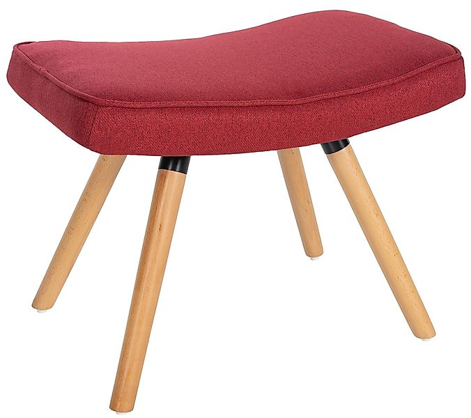 CLP Sitzhocker Garding, Fußschemel mit Stoffbezug, günstig online kaufen