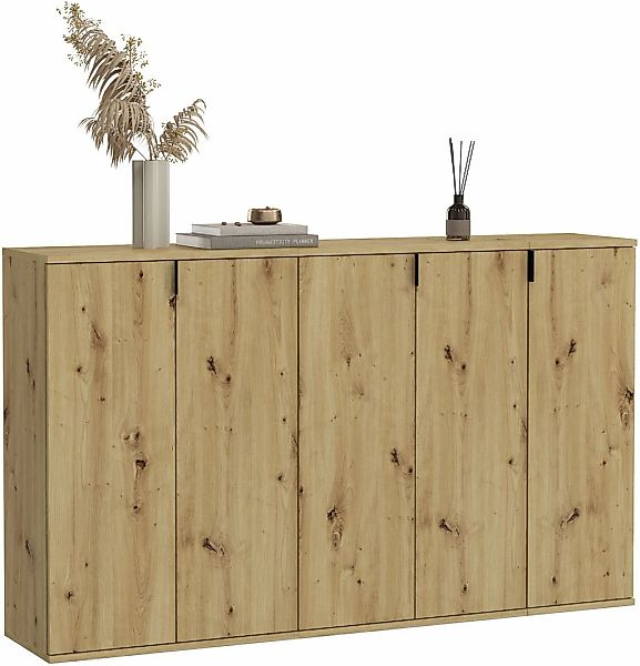 Home affaire Garderoben-Set "Trondheim, Breite 152 cm, best. aus 3 Kommoden günstig online kaufen