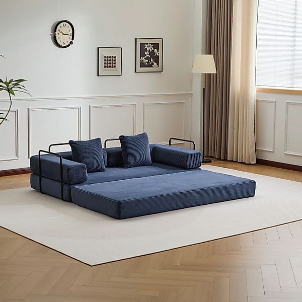Leawin Sofa Faltbares Cord Schlafsofa, 4-in-1 günstig online kaufen