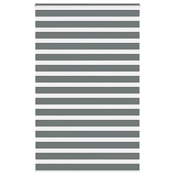 vidaXL Doppelrollo Dunkelgrau 140x230 cm Stoffbreite 135,9 cm Polyester 401 günstig online kaufen