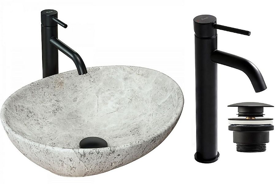 GTM Design Aufsatzwaschbecken Modern Waschbecken ohne Hahnloch Elegant Aufs günstig online kaufen