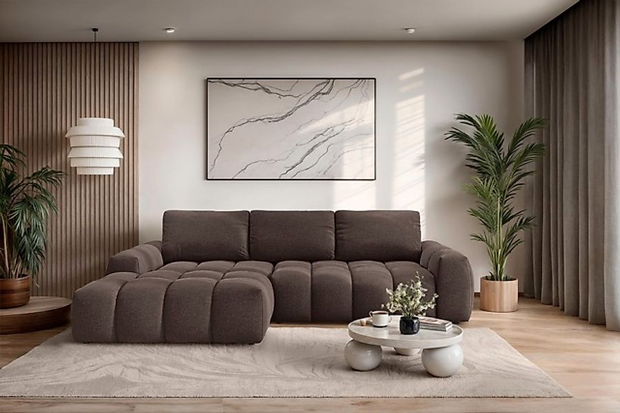 OTTO home Ecksofa »AZITA klein optionale Schlafsofa mit Bettkasten, B/T/H: günstig online kaufen