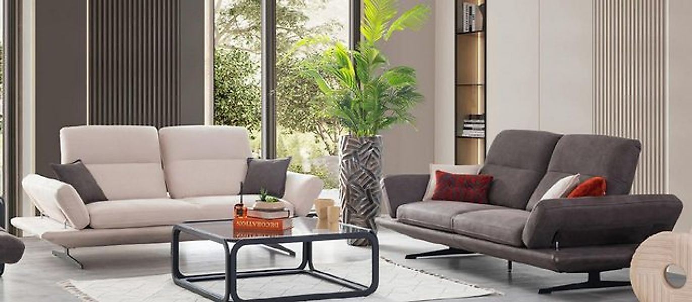 JVmoebel Sofa Wohnzimmer Design Set 3+3 Sitzer Couch Komplette Garnitur Cou günstig online kaufen