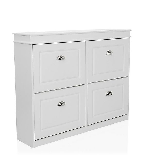 hjh LIVING Schuhschrank Schuhschrank ESTHA 4 Mdf, Lackiert Schuhschrank mit günstig online kaufen