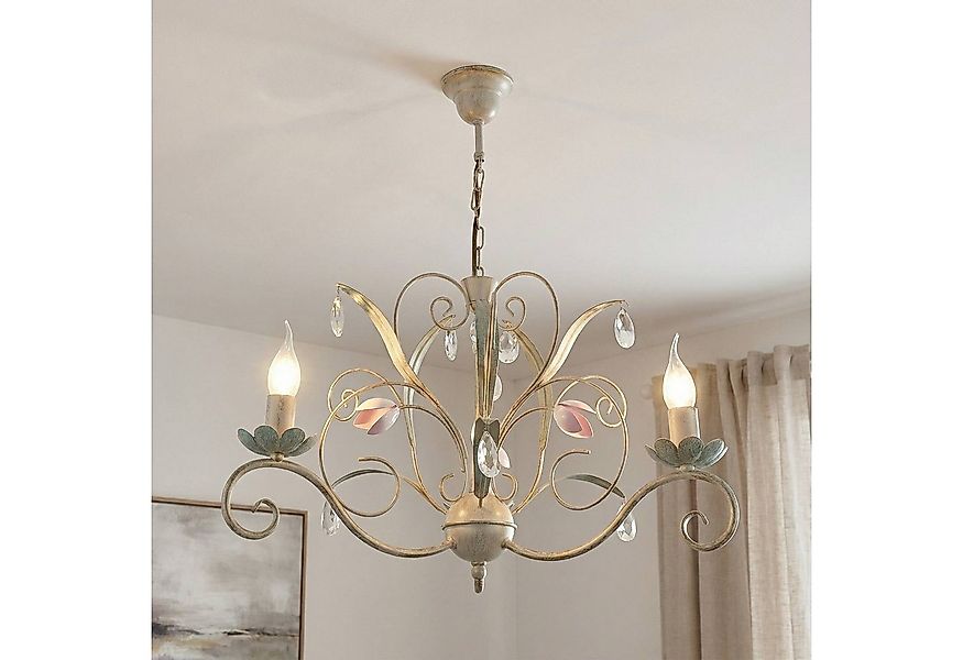 Licht-Erlebnisse Kronleuchter LUCE, ohne Leuchtmittel, Deckenspot eckig Wei günstig online kaufen