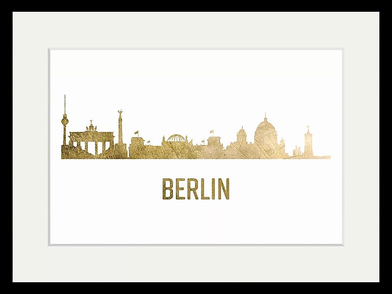 queence Bild "Berlin Skyline GOLD", Städte, (1 St.) günstig online kaufen