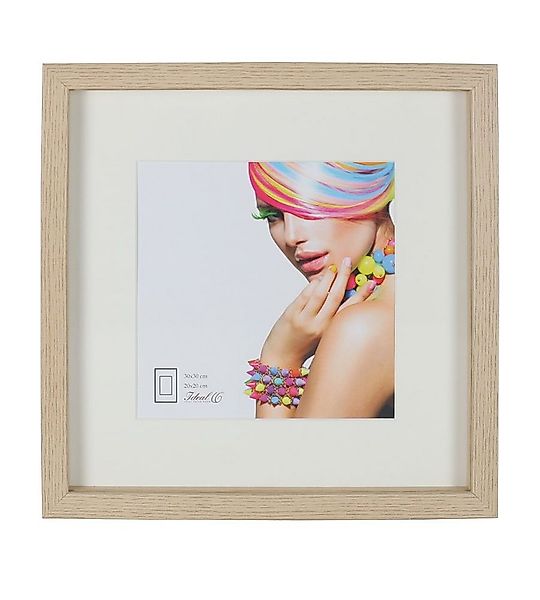 IDEAL TREND Bilderrahmen 3D Objektrahmen Holz Bilderrahmen quadratisch Wand günstig online kaufen