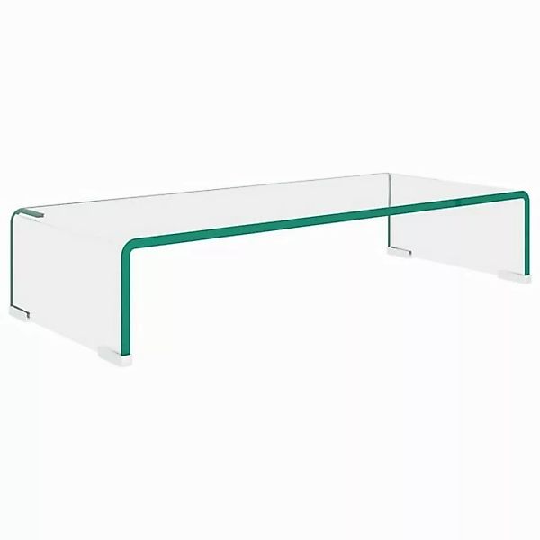 furnicato TV-Schrank TV-Tisch/Bildschirmerhöhung Glas Transparent 60x25x11 günstig online kaufen