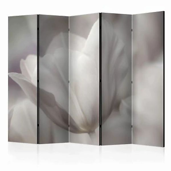 artgeist Paravent Tulip - black and white photo II [Room Dividers] schwarz/ günstig online kaufen