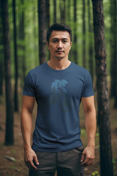 Baddery Print-Shirt Fahrrad T-Shirt: "Forest Ride" günstig online kaufen