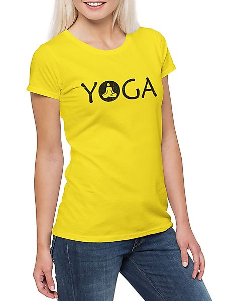 Urban Backwoods Print-Shirt Yoga Damen T-Shirt günstig online kaufen