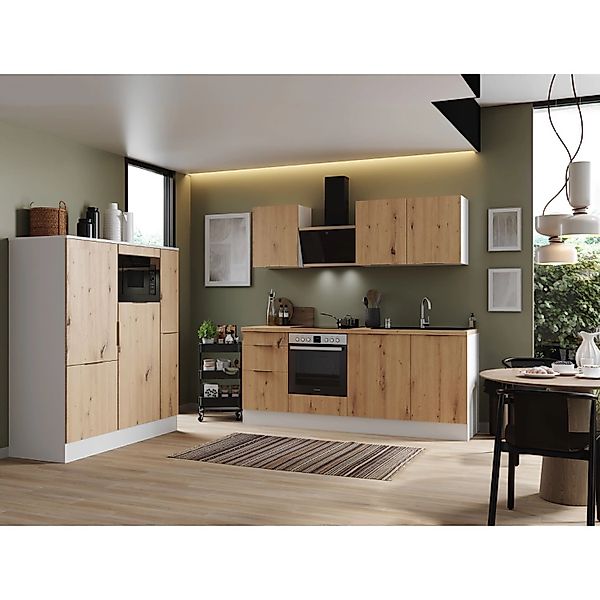 Respekta Selection Küchenzeile Elisabeth RS370WWH 370 cm Weiß günstig online kaufen