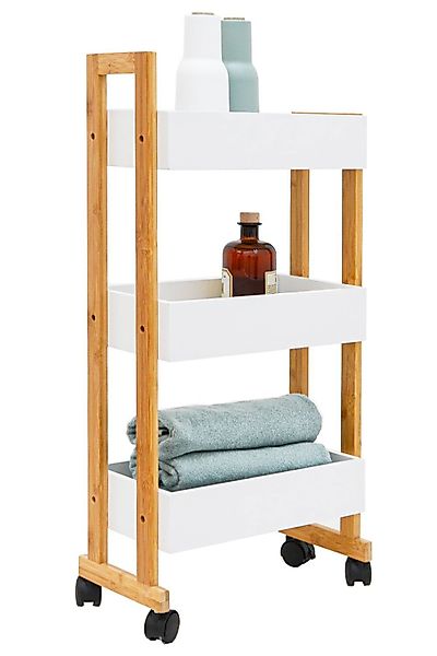DuneDesign Küchenregal Bambus Nischenregal 38x20x80 Regal günstig online kaufen