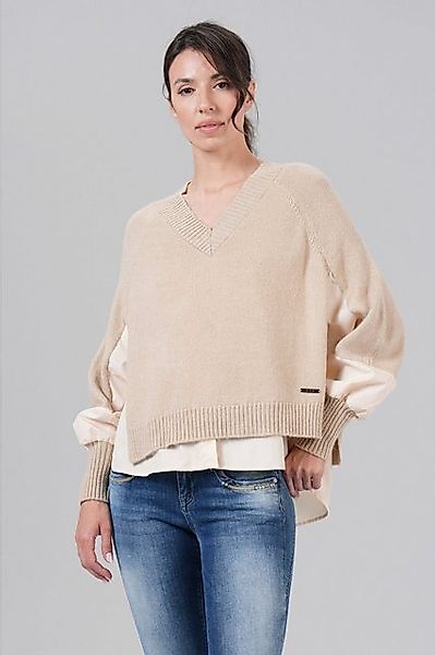 Miracle of Denim V-Ausschnitt-Pullover Women Pullover günstig online kaufen
