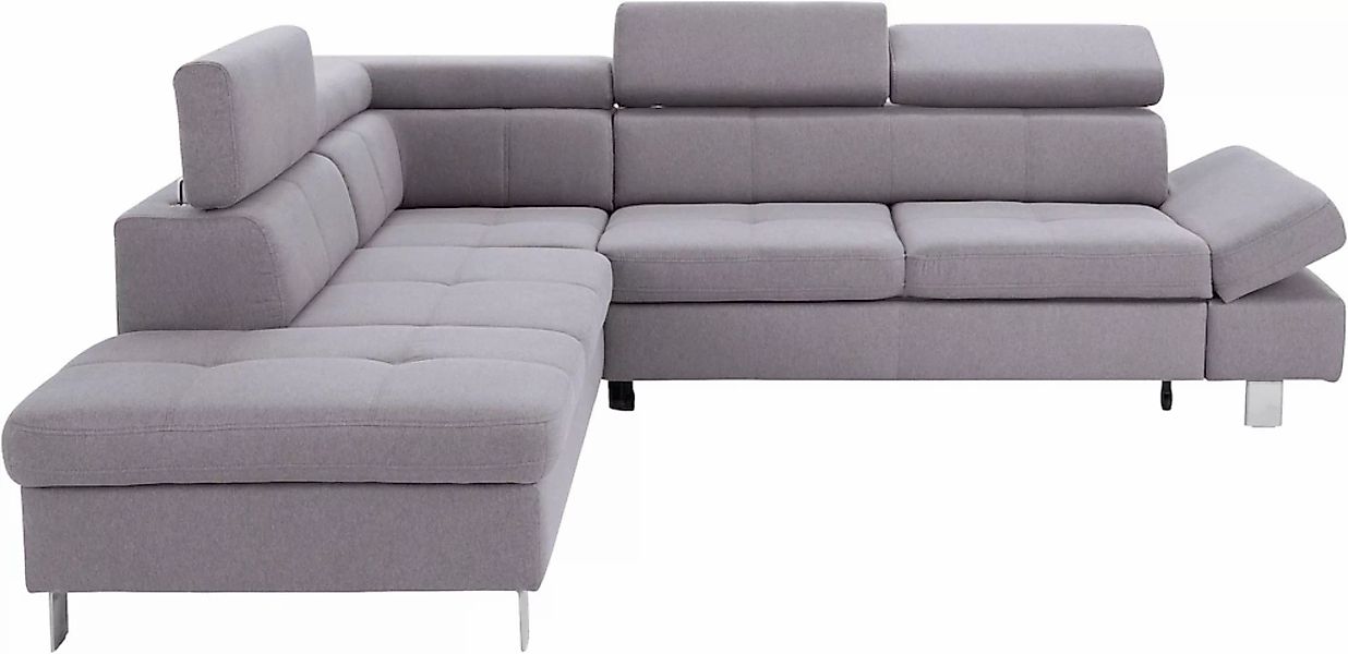 exxpo - sofa fashion Ecksofa »Fiji, L-Form«, mit Kopf- bzw. Rückenverstellu günstig online kaufen
