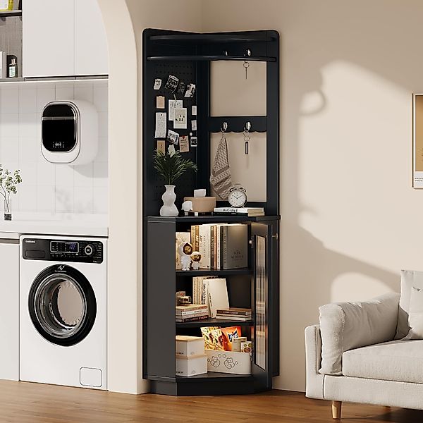 BBWL Eckschrank Eckiger Badschrank 45x45x166,6 cm günstig online kaufen