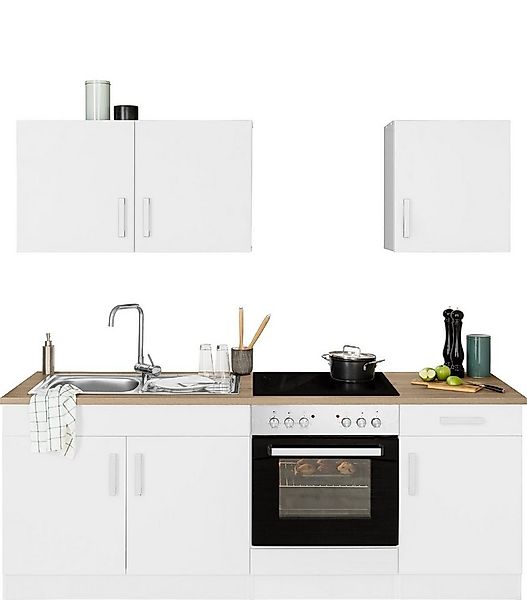 KOCHSTATION Küchenzeile KS-Gera, Breite 210 cm, wahlweise mit E-Gerät Herd- günstig online kaufen