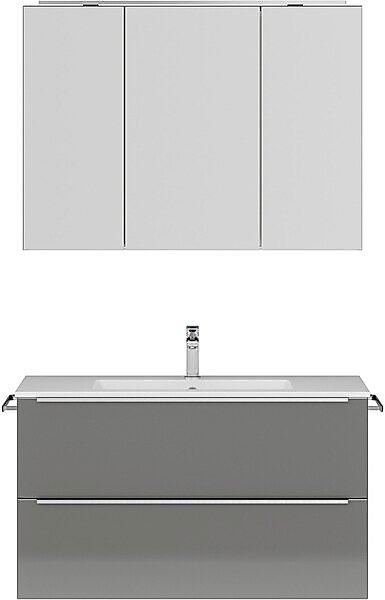 nobilia® Badmöbel-Set »Levere« vormontiert, mit Soft-Close, 2 Stk. tlg. günstig online kaufen