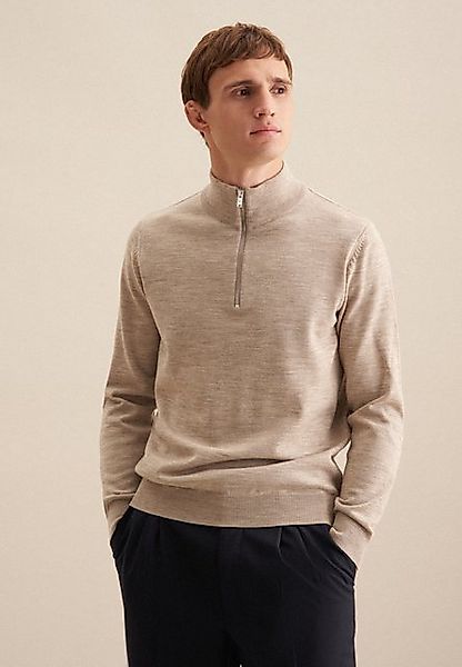seidensticker Strickpullover "Schwarze Rose", Quarter Zip Uni günstig online kaufen