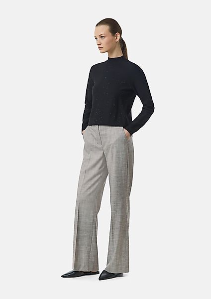 Comma Stoffhose Gemusterte Hose mit Wide günstig online kaufen