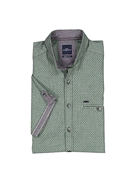 Engbers Kurzarmhemd Herren Kurzarm-Hemd gemustert, Hellgruen günstig online kaufen