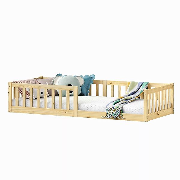 IDIMEX Kinderbett GUSTAVO, Bodenbett mit Rausfallschutz günstig online kaufen