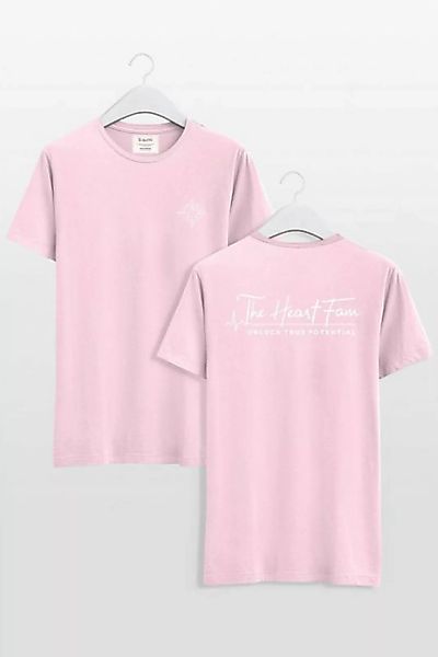 TheHeartFam T-Shirt Nachhaltiges Bio-Baumwolle T-Shirt Hell Pink Classic He günstig online kaufen