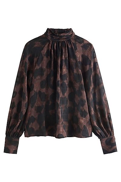 Next Blusenshirt Langärmelige, hochgeschlossene Bluse (1-tlg) günstig online kaufen