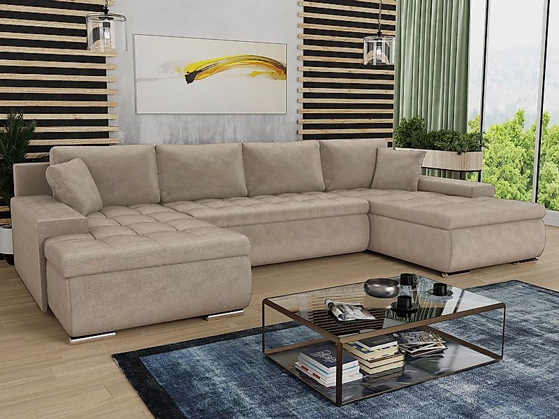 Sofnet Wohnlandschaft Faris U, mit Schlaffunktion und Bettkasten, Ecksofa, günstig online kaufen