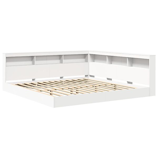 vidaXL Bett Bücherregalbett in Weiß (180x200 günstig online kaufen