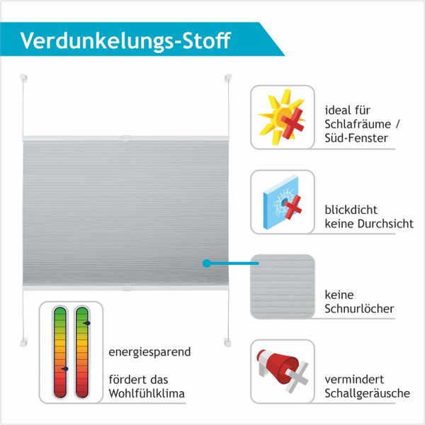 Good Life Wabenplissee »Aris« verdunkelnd energiesparend ohne Bohren verspa günstig online kaufen