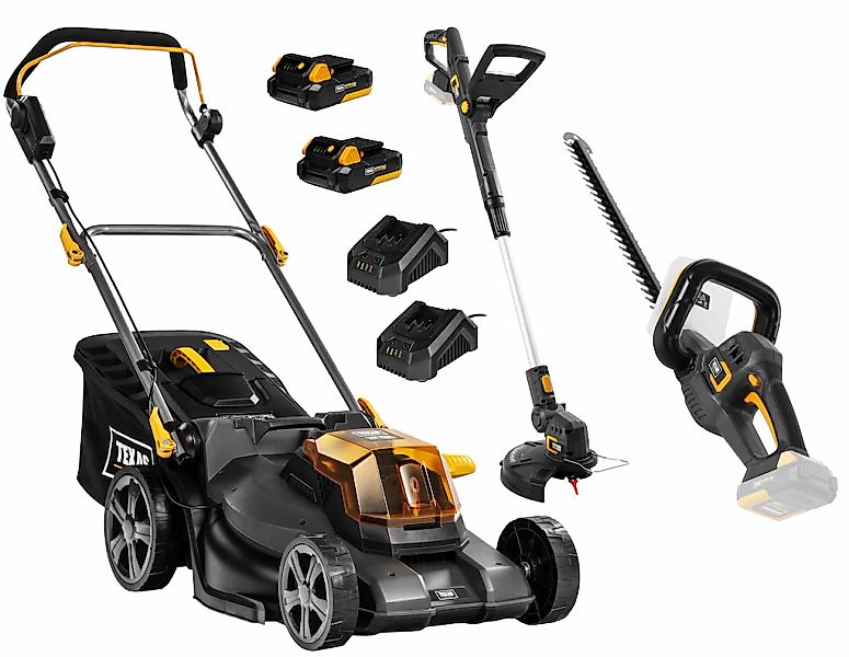 Texas Akkurasenmäher "SET 20V, 3in1, inkl. 2xAkku 20V/2,0Ah und 2xLadegerät günstig online kaufen