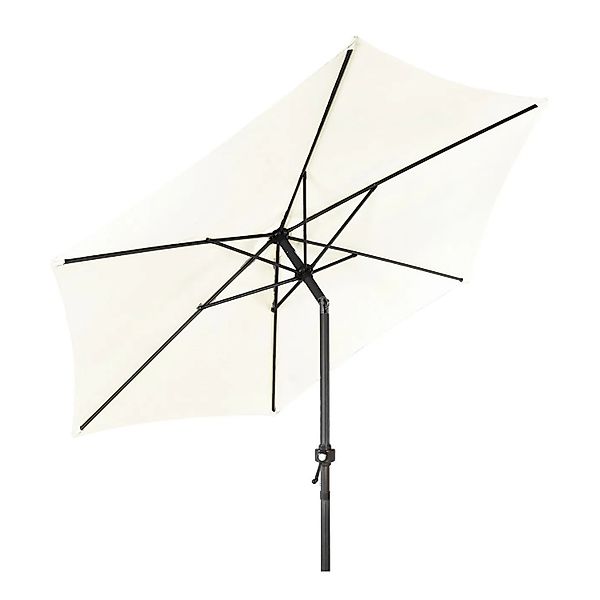 Lex XXL Alu Sonnenschirm Ø 3 m Kurbelschirm Garten Balkon Terrasse Knickbar günstig online kaufen