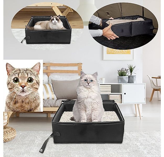 BTTO Katzentoilette Faltbare Katzentoilette Outdoor,Wasserdicht Oxford-Stof günstig online kaufen