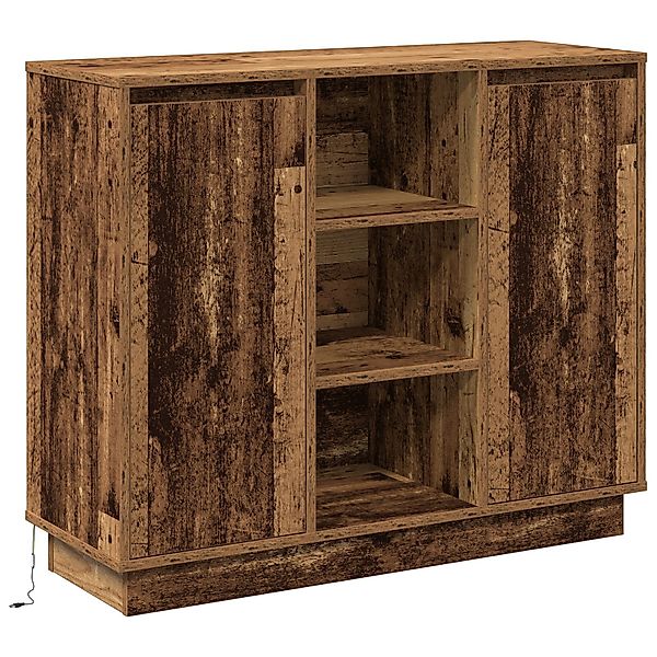 vidaXL Nachttisch Sideboard mit LED Alt günstig online kaufen