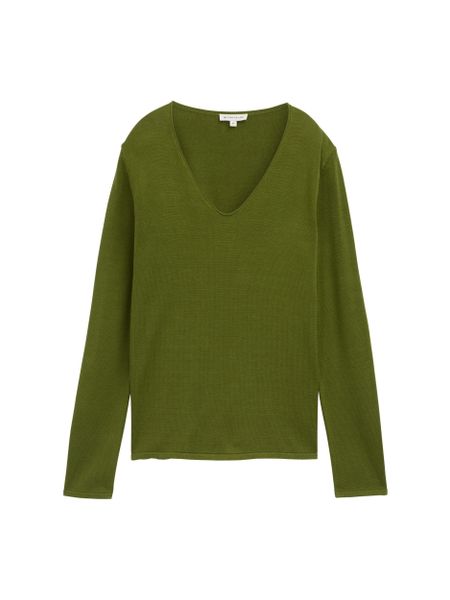 TOM TAILOR Sweatshirt sweater basic v-neck günstig online kaufen