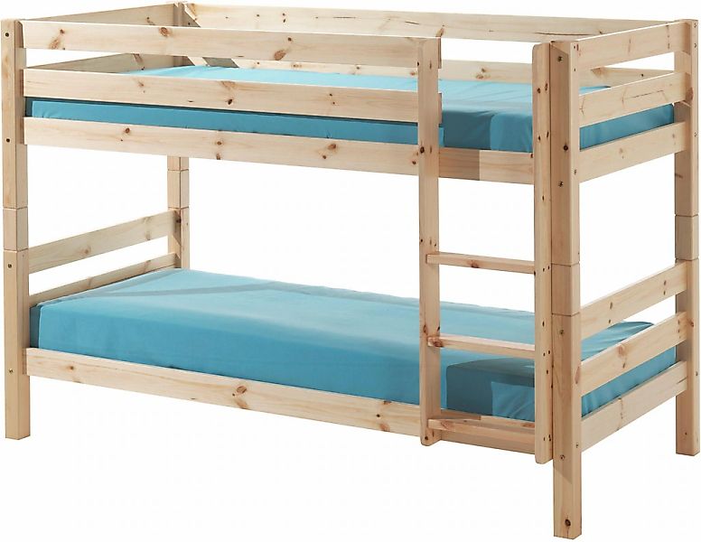 Vipack Etagenbett "Pino, inkl. Rolllattenrost, Leiter und Absturzschutz", ( günstig online kaufen