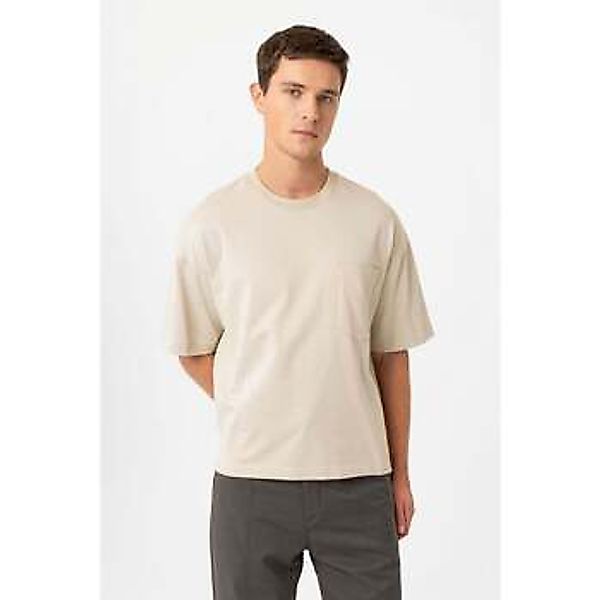 Antioch  T-Shirts & Poloshirts Akihiko Chest Pocket Cotton Crewneck T-Shirt günstig online kaufen