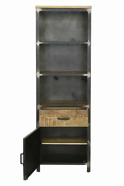Massivholz Regal Metall Bücherregal Steampunk Vintage Industrial Loft Desig günstig online kaufen
