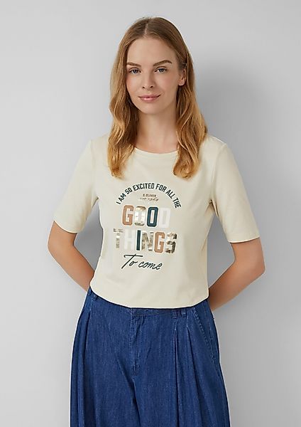 s.Oliver Kurzarmshirt T-Shirt im Slim Fit günstig online kaufen