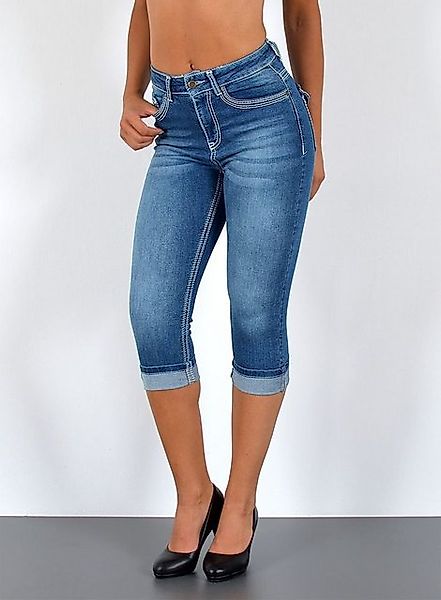 ESRA Caprijeans Damen 3/4 Capri Jeans-Hose günstig online kaufen