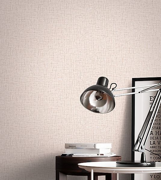 Newroom Vliestapete, Beige Tapete Uni Struktur günstig online kaufen
