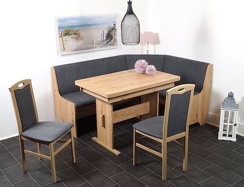 Stolebaenk Eckbankgruppe Bremen MANITI, (Eckbank Set, 1xEckbank, 1xTisch, 2 günstig online kaufen