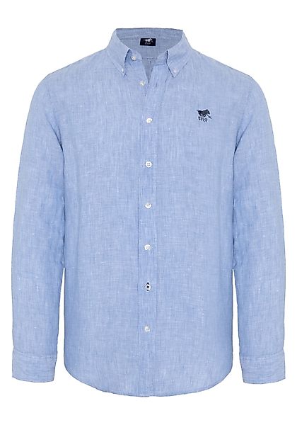 Polo Sylt Langarmhemd mit Label-Stickerei günstig online kaufen