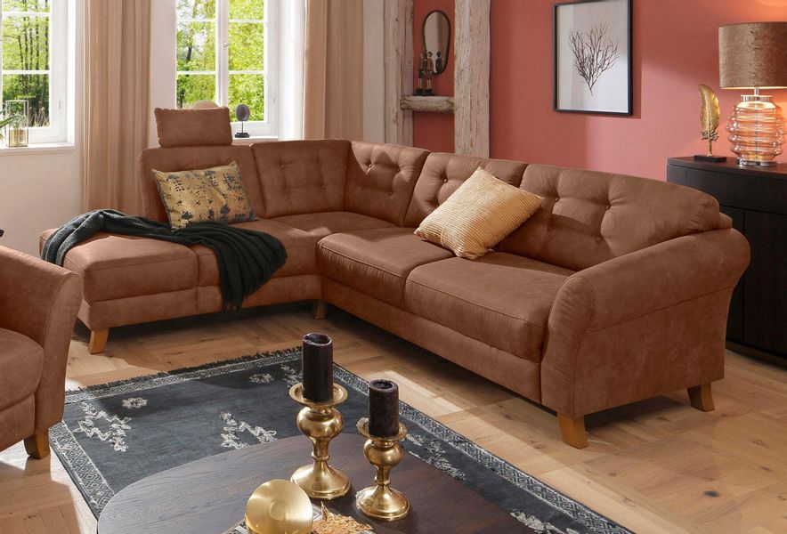 Home affaire Ecksofa "Trondheim L-Form" mit Federkern günstig online kaufen