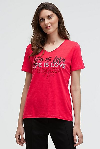 SOCCX V-Shirt aus Baumwolle günstig online kaufen