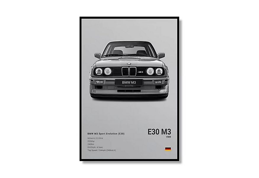 TPFLiving Kunstdruck OHNE RAHMEN, Faszinierende Sportwagenkunst für Auto-En günstig online kaufen