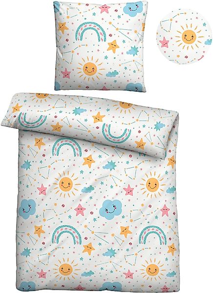 Biberna Kinderbettwäsche Lian, Linon, 2 teilig, günstig online kaufen