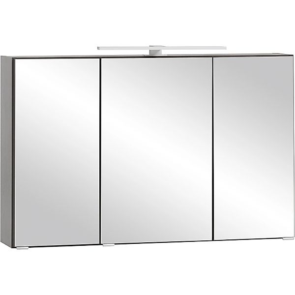 Held Möbel 3D-Spiegelschrank Trient 100 cm Graphitgrau günstig online kaufen
